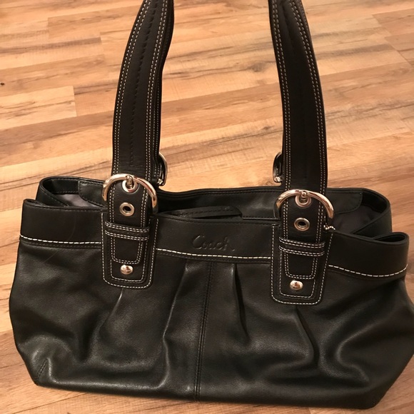 Coach Handbags - Black Leather Coach Purse